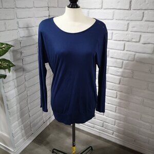 NWT Old Navy Ladies Dark Blue Size Medium Tunic Length Top